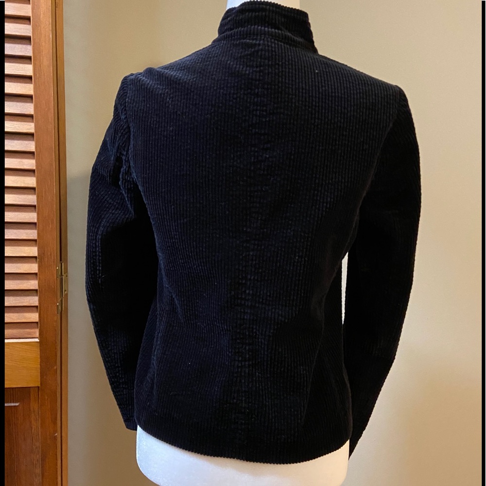 J. Jill Black Double-Breasted Corduroy Jacket, XS - Picture 4 of 10